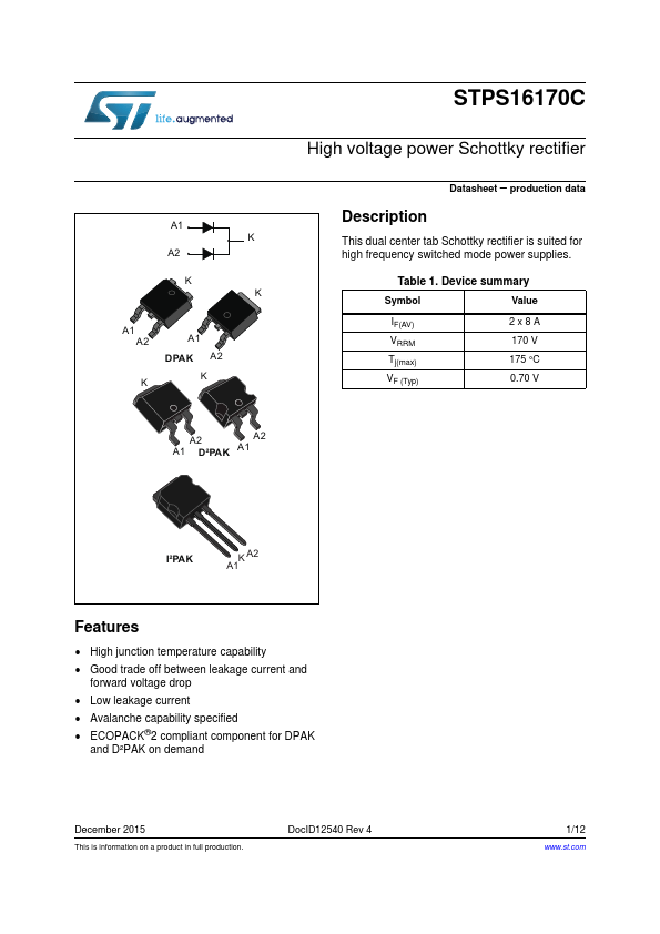 STPS16170CB