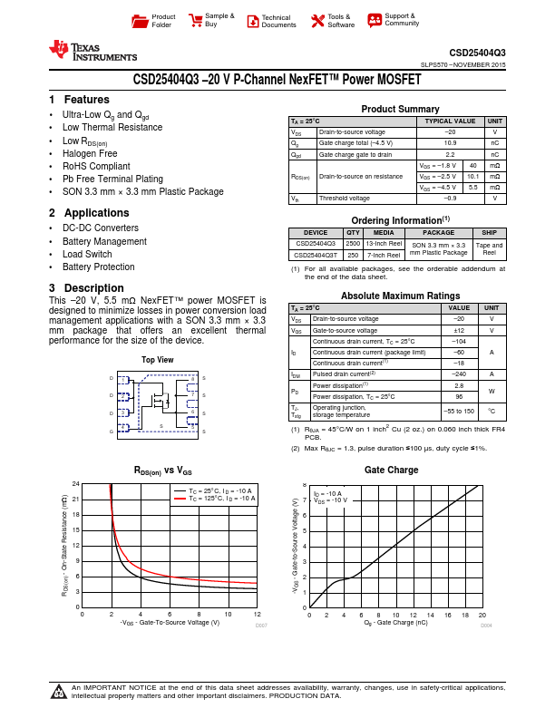 CSD25404Q3T