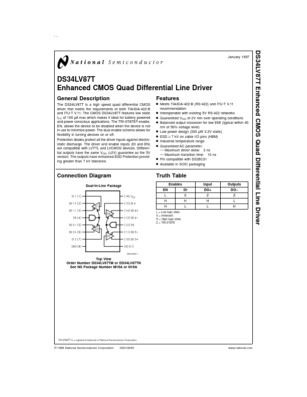 DS34LV87T