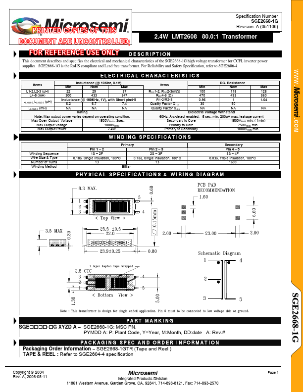 SGE2668-1G