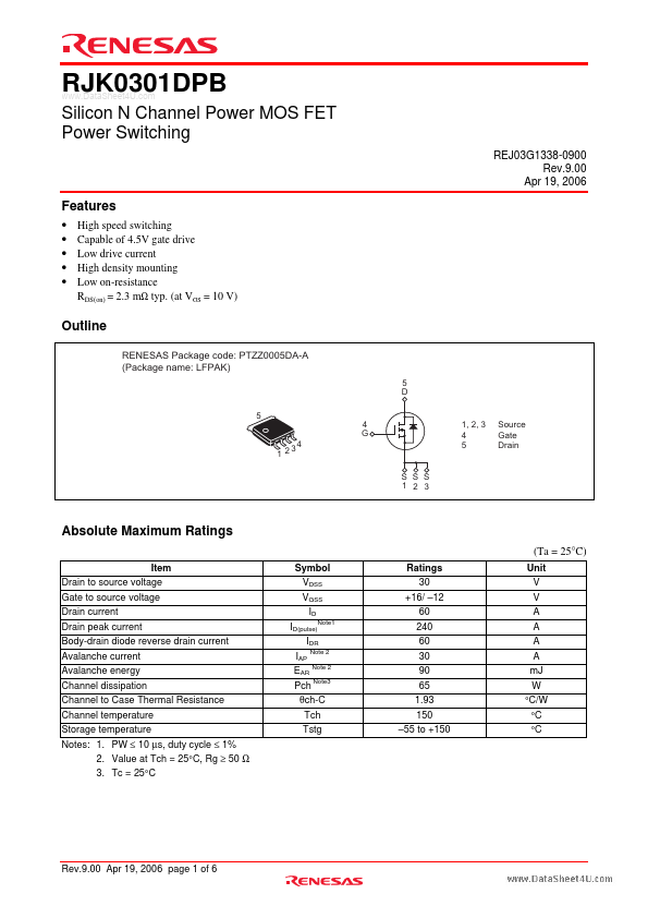 RJK0301DPB