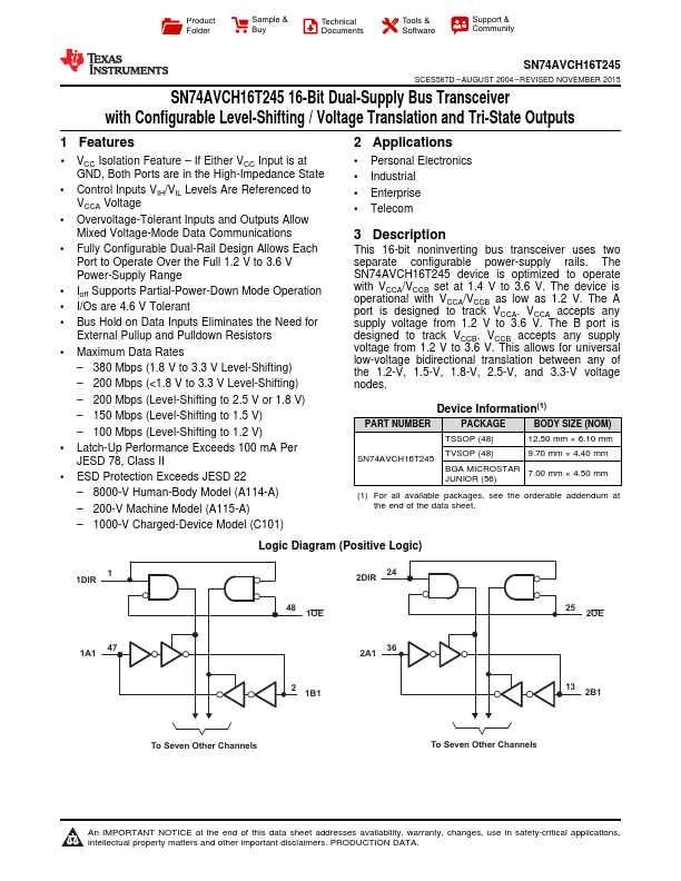 SN74AVCH16T245