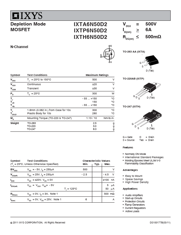 IXTP6N50D2