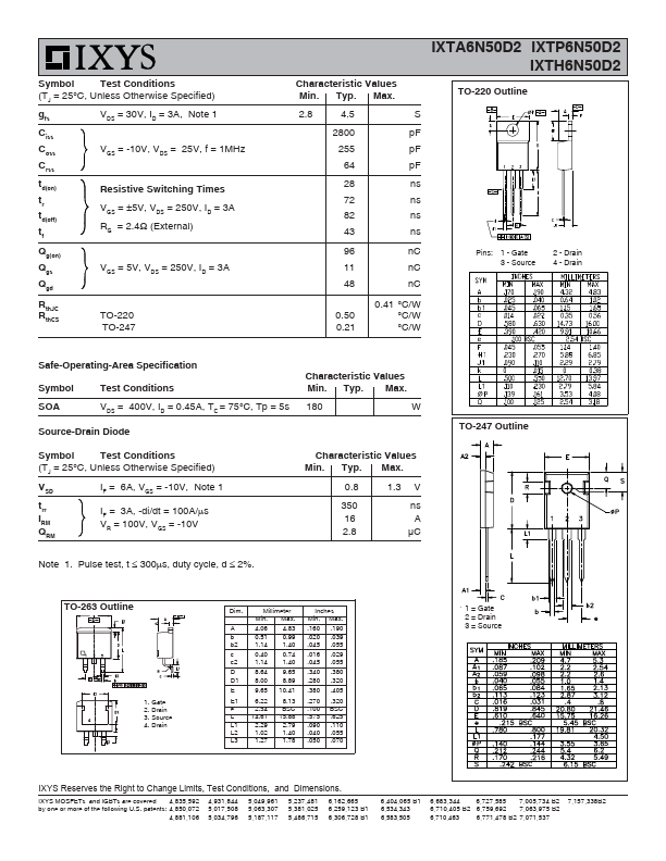 IXTP6N50D2