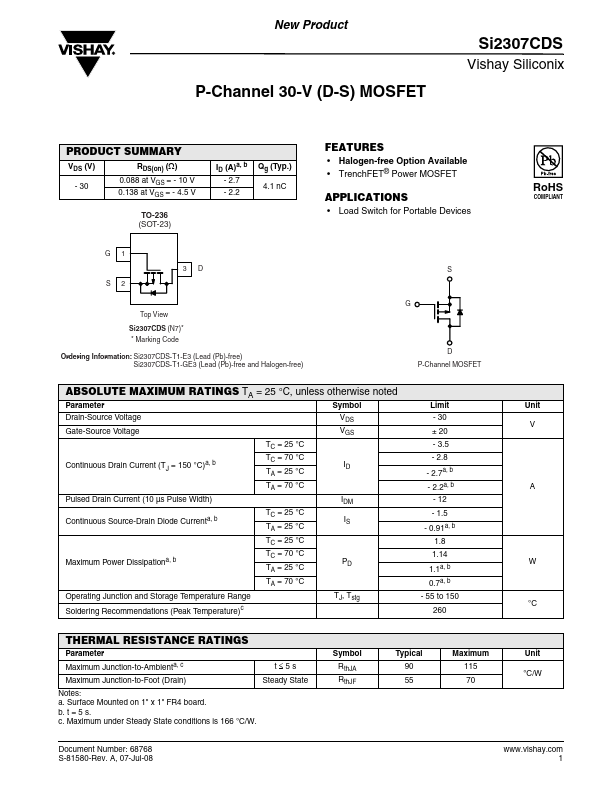 Si2307CDS