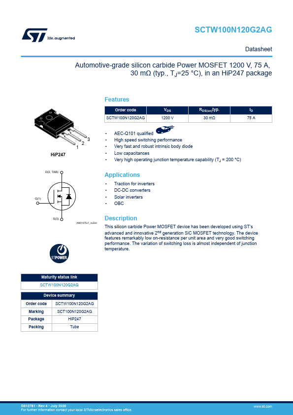 SCTW100N120G2AG