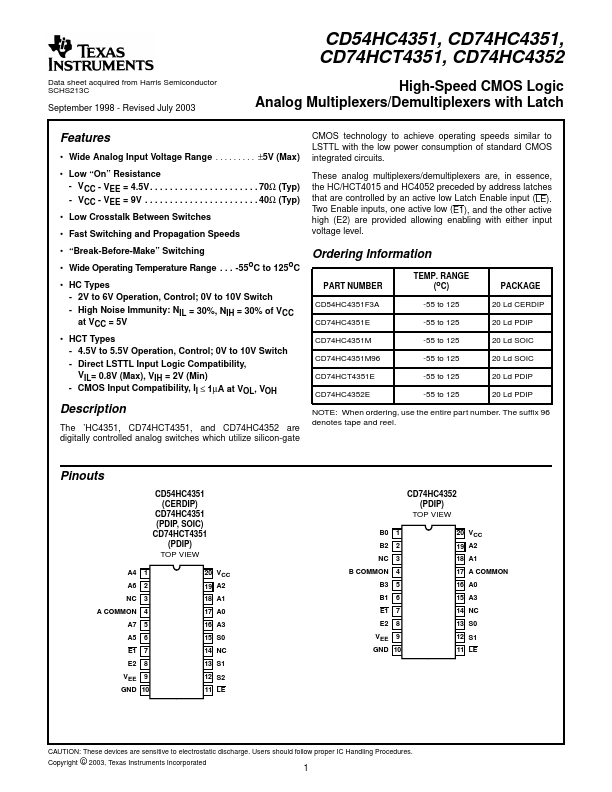 CD74HC4351M