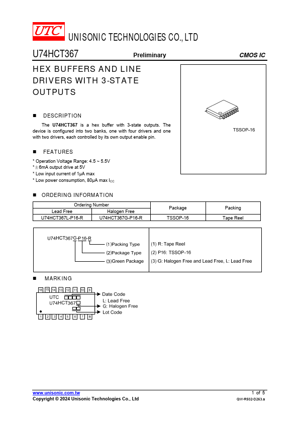 U74HCT367