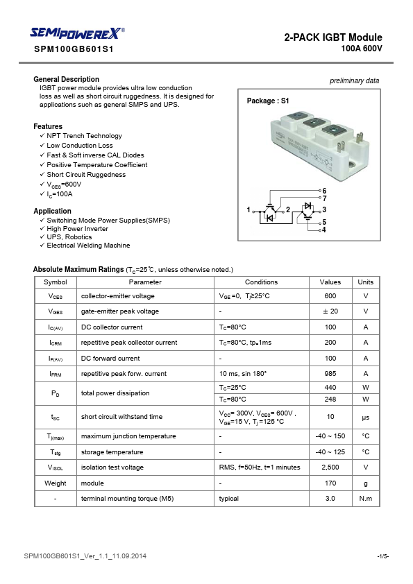 SPM100GB601S1