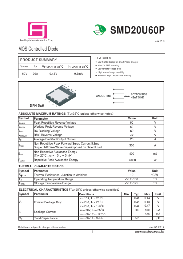 SMD20U60P