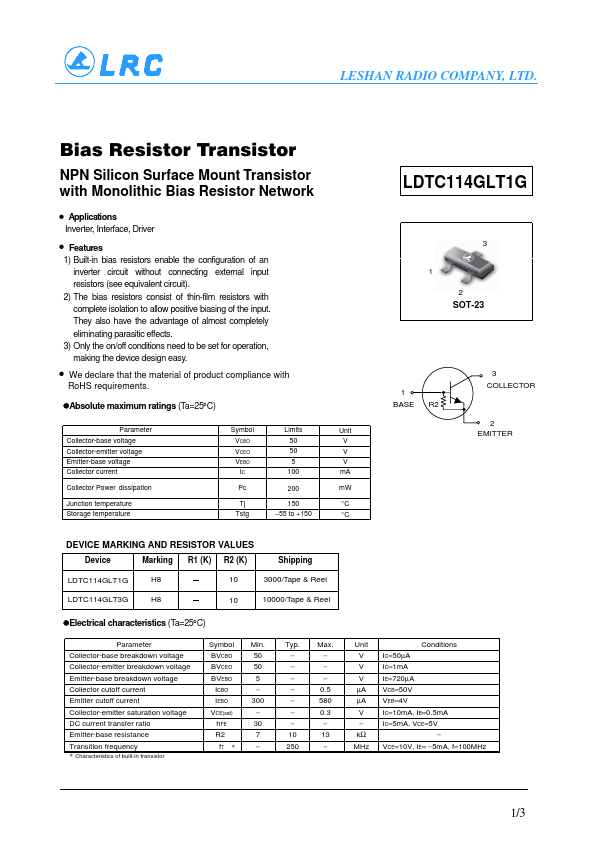 LDTC114GLT3G