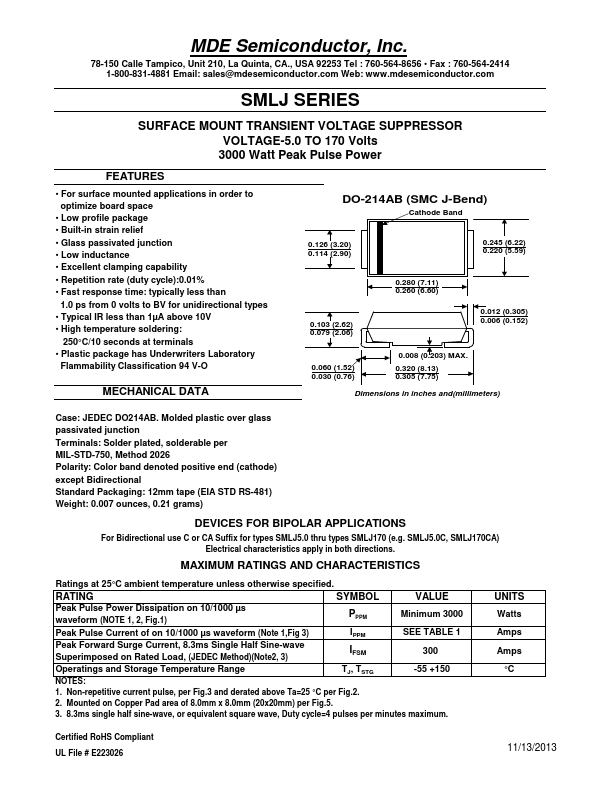 SMLJ70A