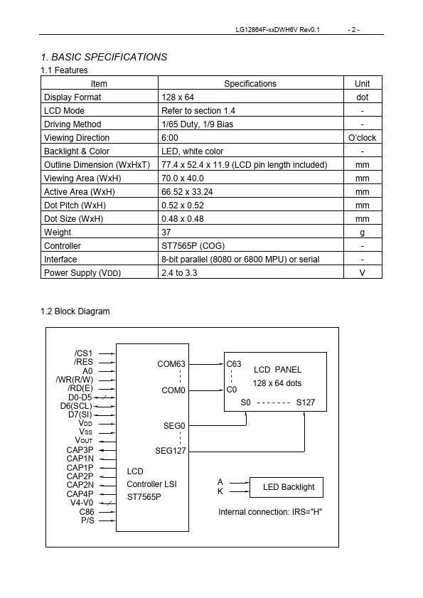 LG12864F-SFDWH6V