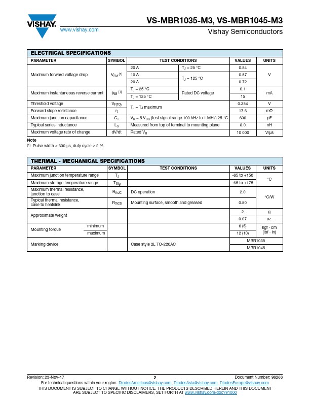 VS-MBR1045-M3