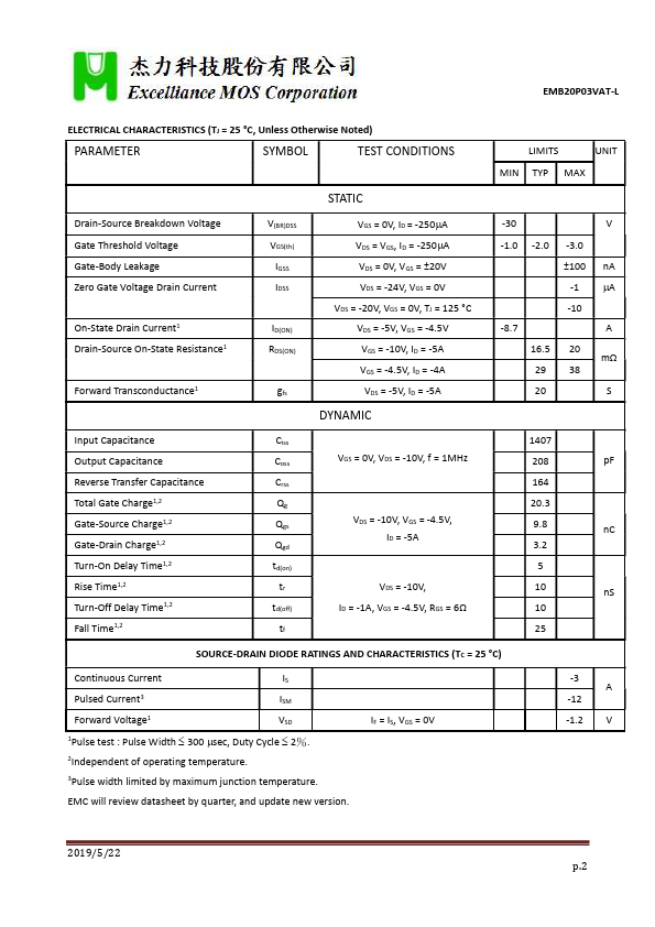 EMB20P03VAT-L