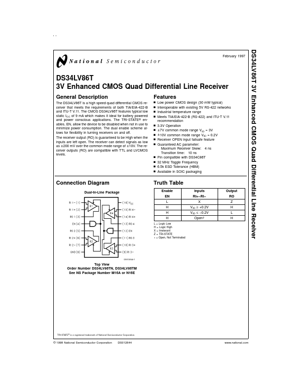 DS34LV86T