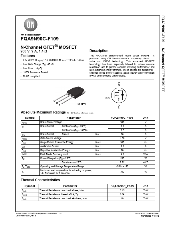 FQA9N90C-F109