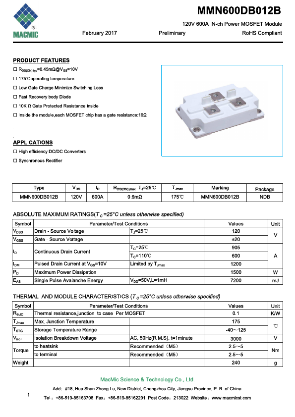 MMN600DB012B