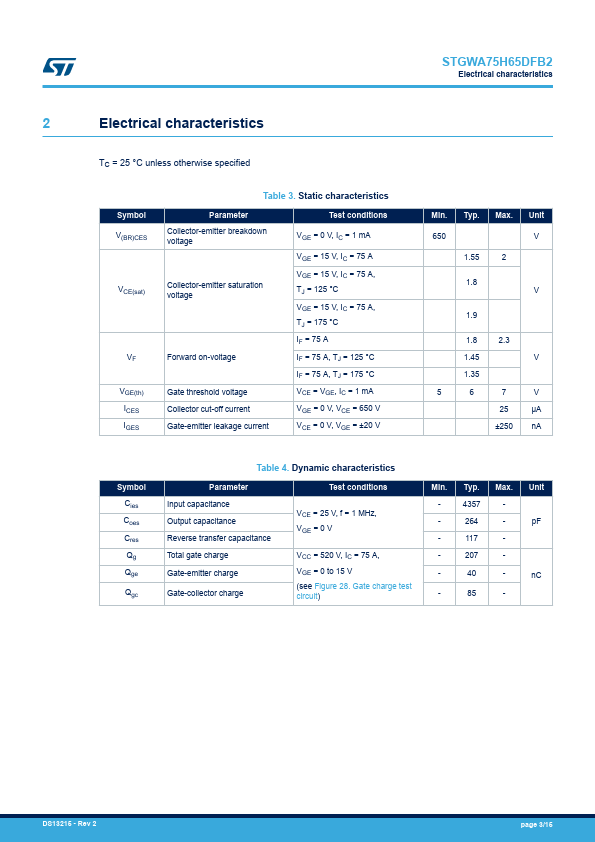 STGWA75H65DFB2