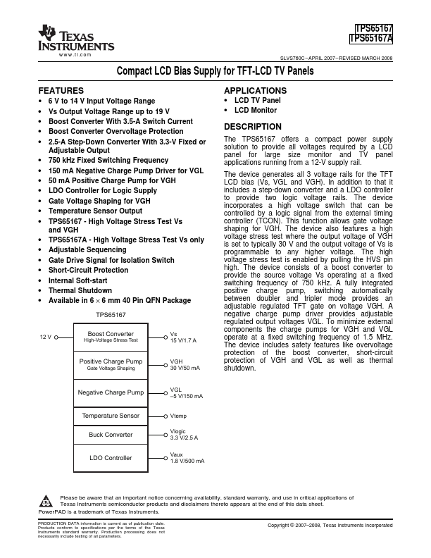 TPS65167A