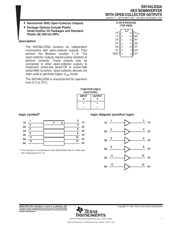 SN74ALS35A