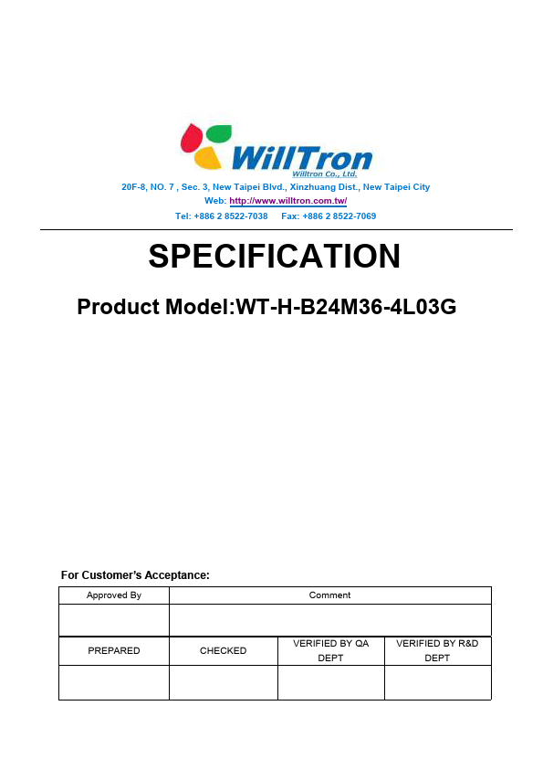 WT-H-B24M36-4L03G