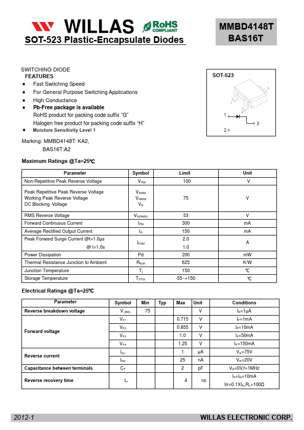 MMBD4148T