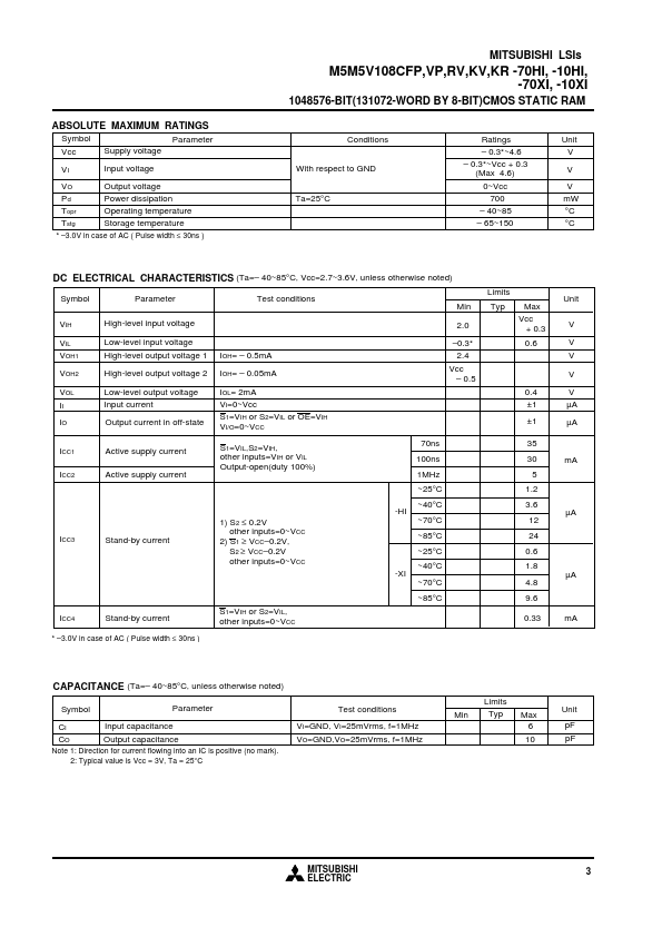 M5M5V108CFP-70XI