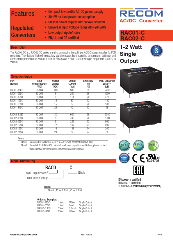 RAC01-24SC