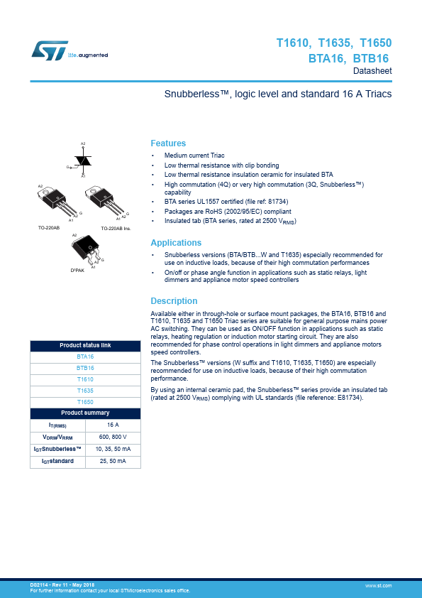 BTB16-800BW