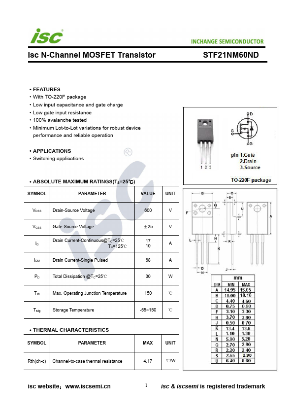 STF21NM60ND