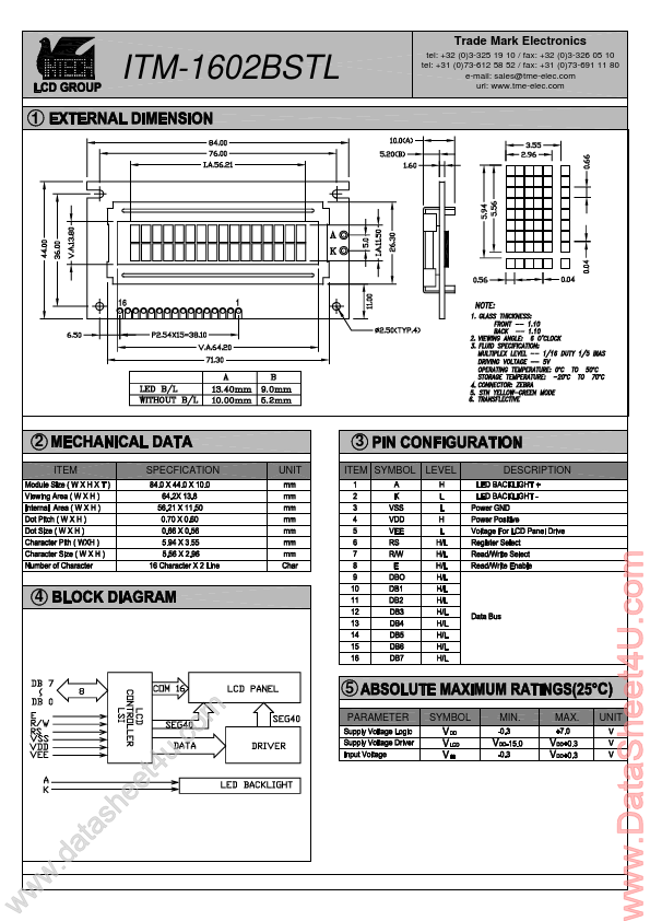 ITM-1602BSTL