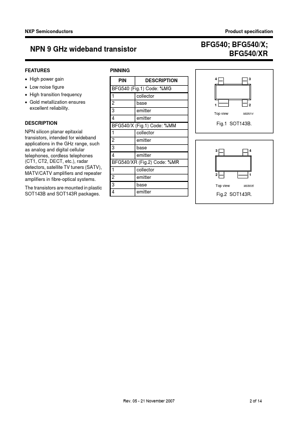 BFG540XR