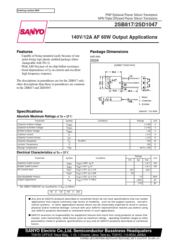 2SD1047