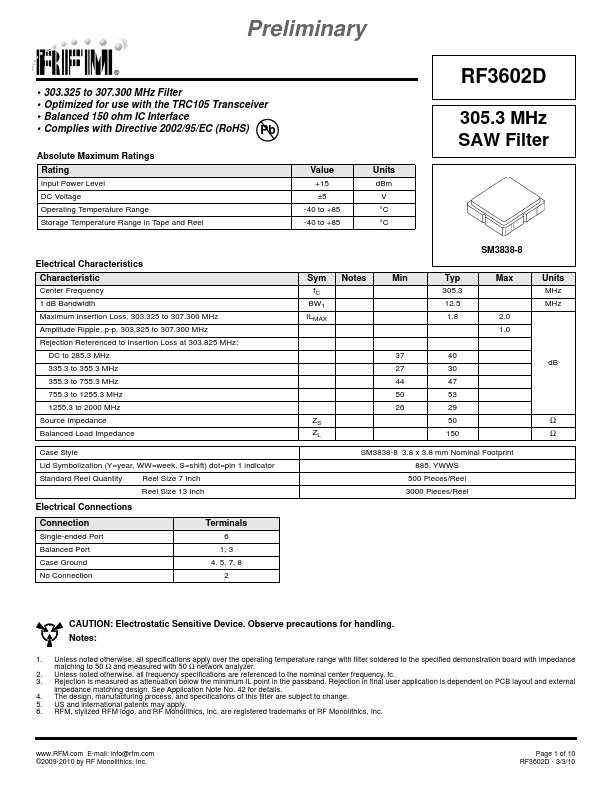 RF3602D