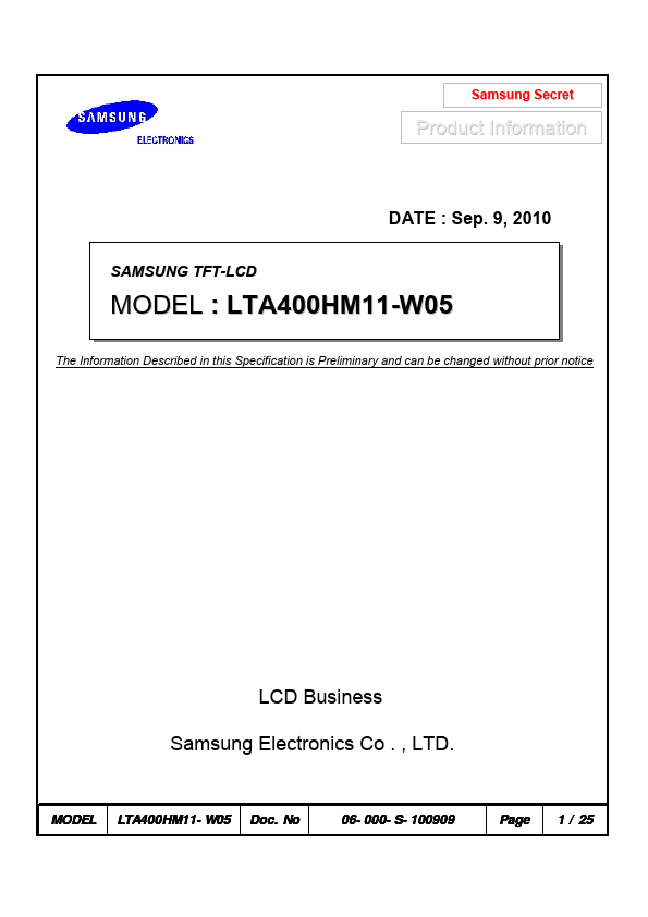 LTA400HM11-W05