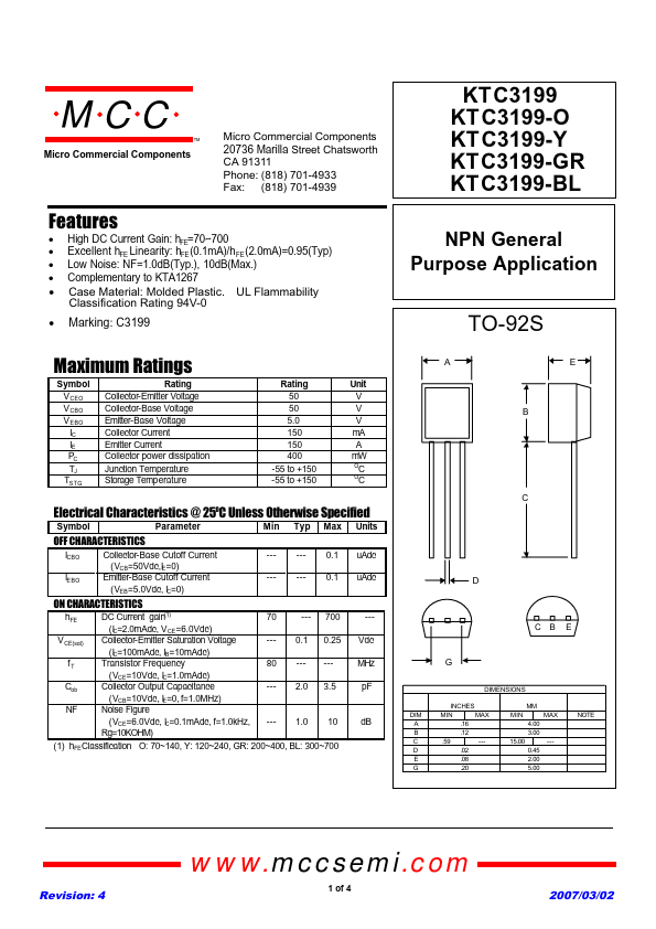 KTC3199-BL