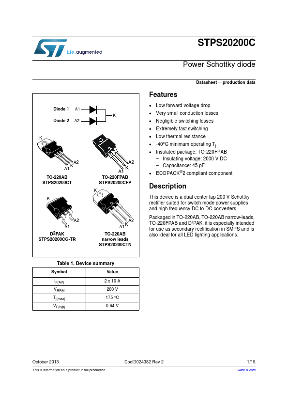 STPS20200CTN