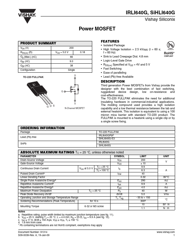 IRLI640G