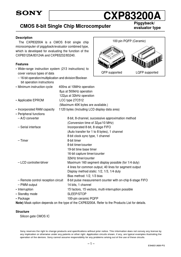 CXP83200A