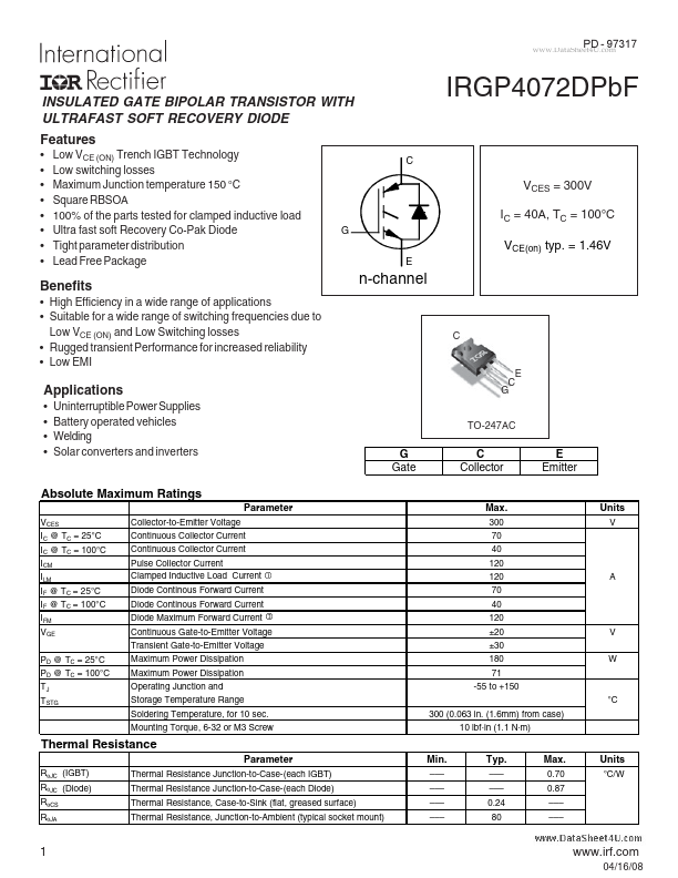 IRGP4072DPBF