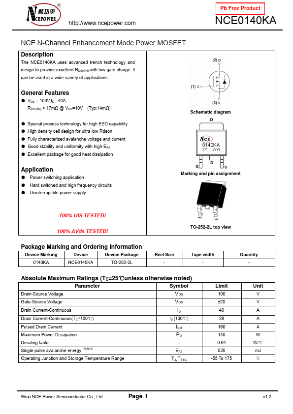 NCE0140KA