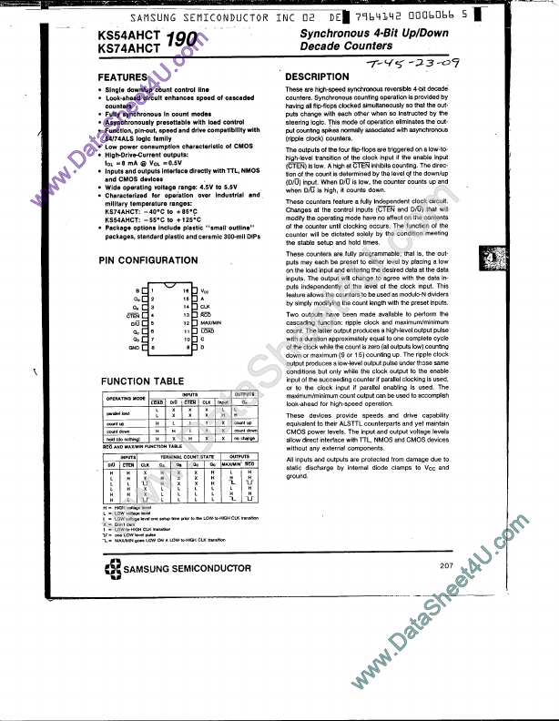 KS74AHCT190