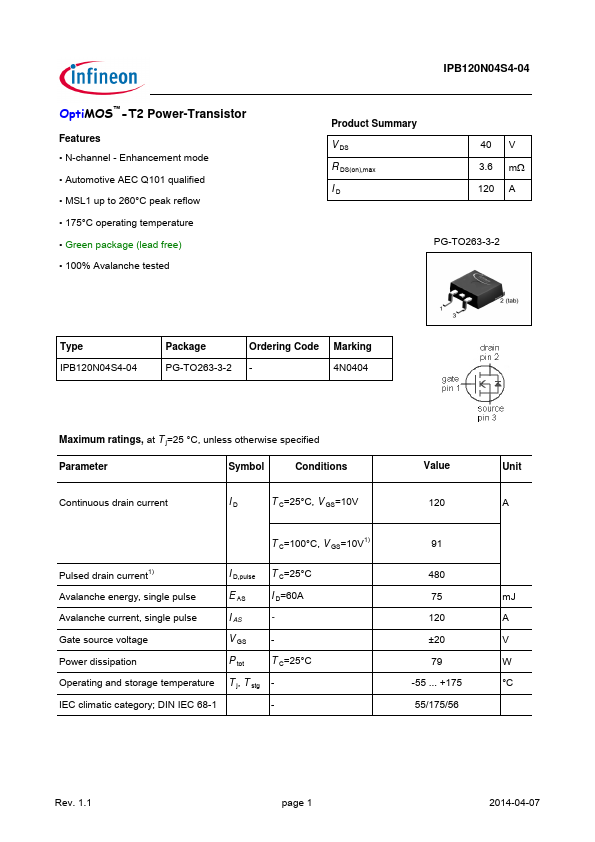 IPB120N04S4-04