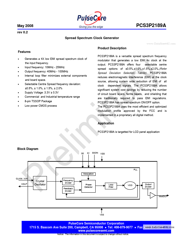 PCS3I2189A