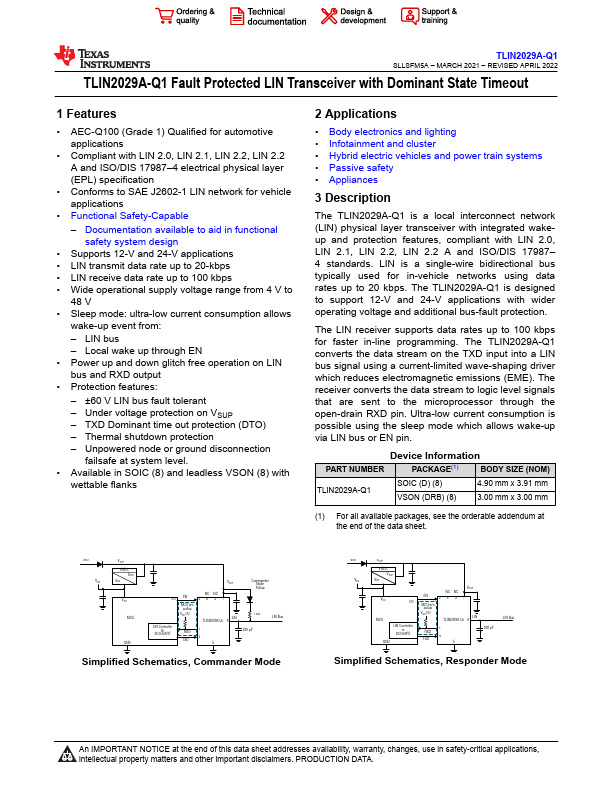 TLIN2029A-Q1