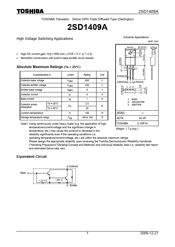 2SD1409A