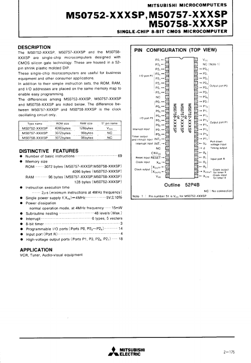 M50752-XXXSP