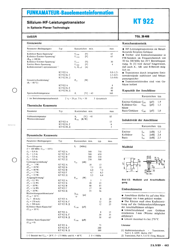 KT922A