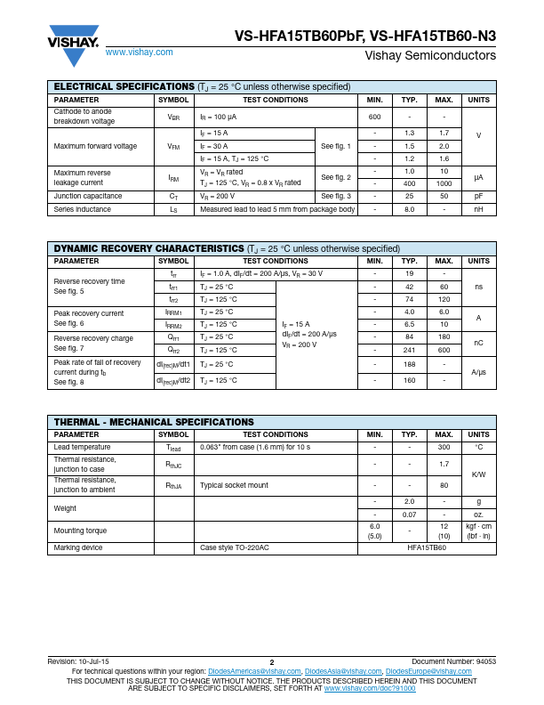 VS-HFA15TB60-N3